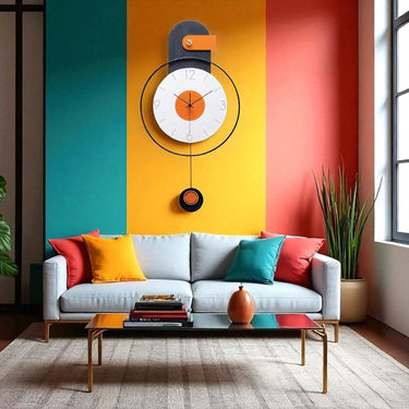 The Orbit Pendulum Clock (31 x 16 Inches)